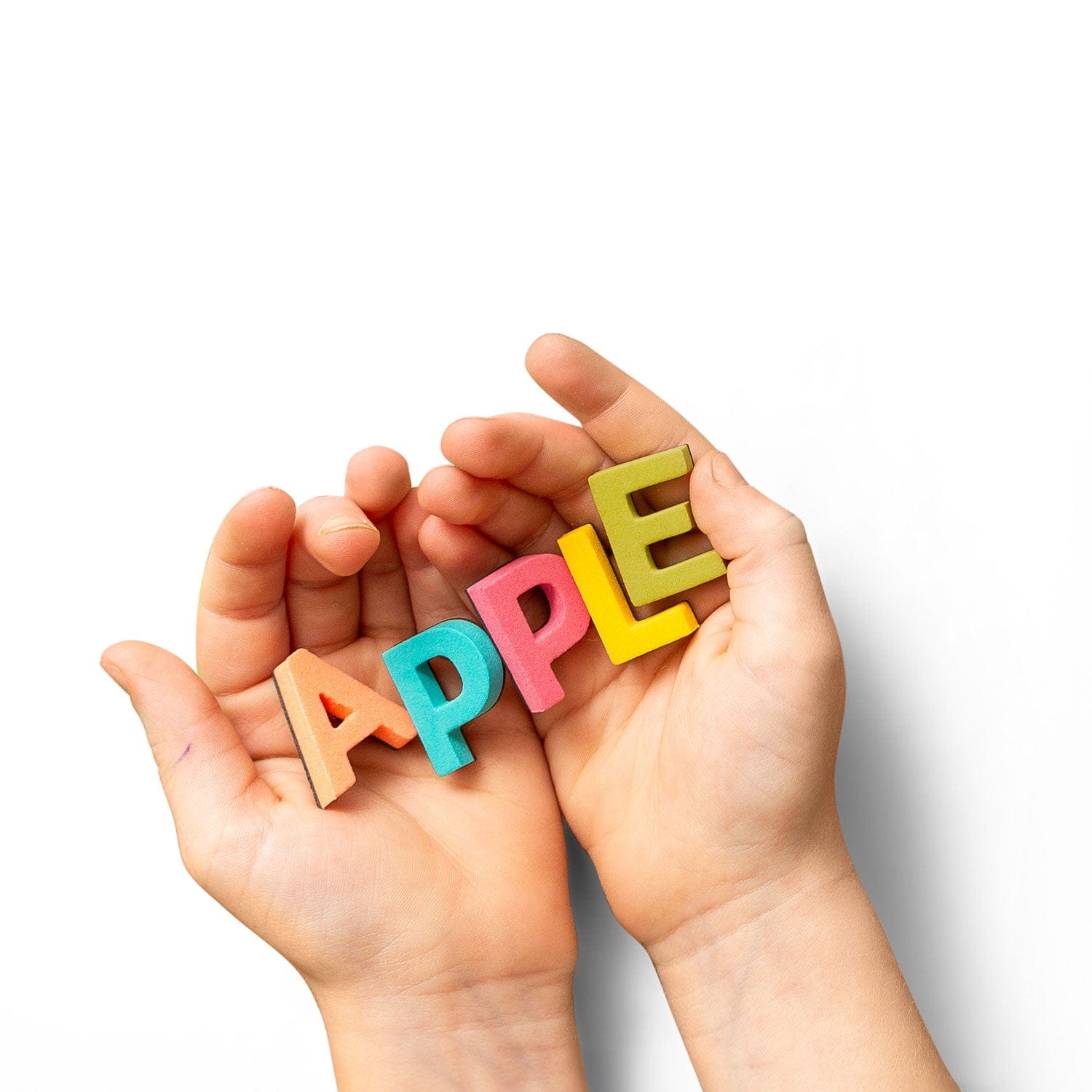 1" 200pc Rainbow Pop Magnetic Letters The Type Set Co. Lil Tulips