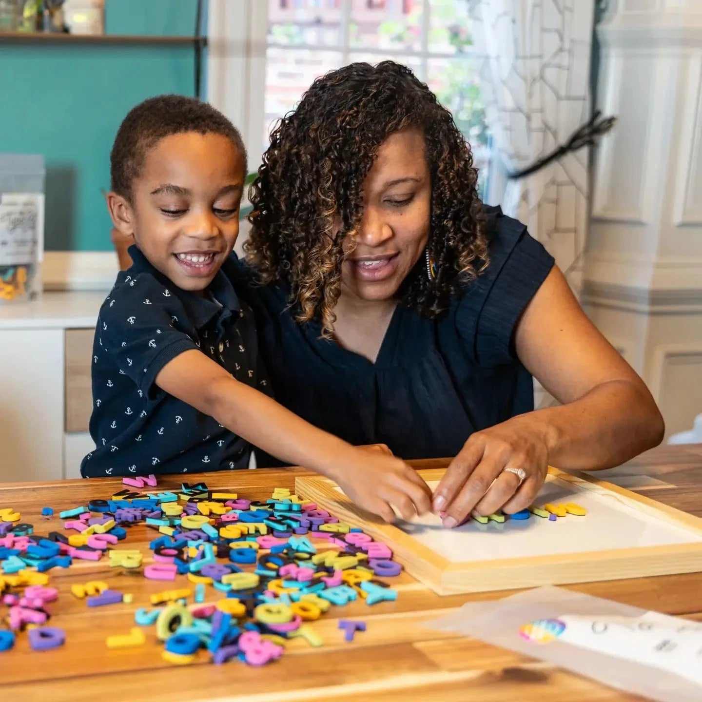 1" 200pc Rainbow Story Magnetic Letters The Type Set Co. Lil Tulips