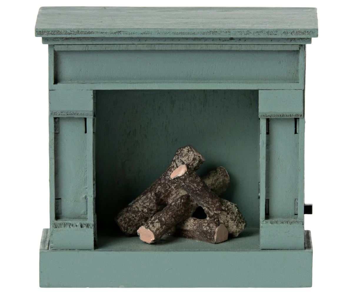 Fireplace, Mouse - Blue