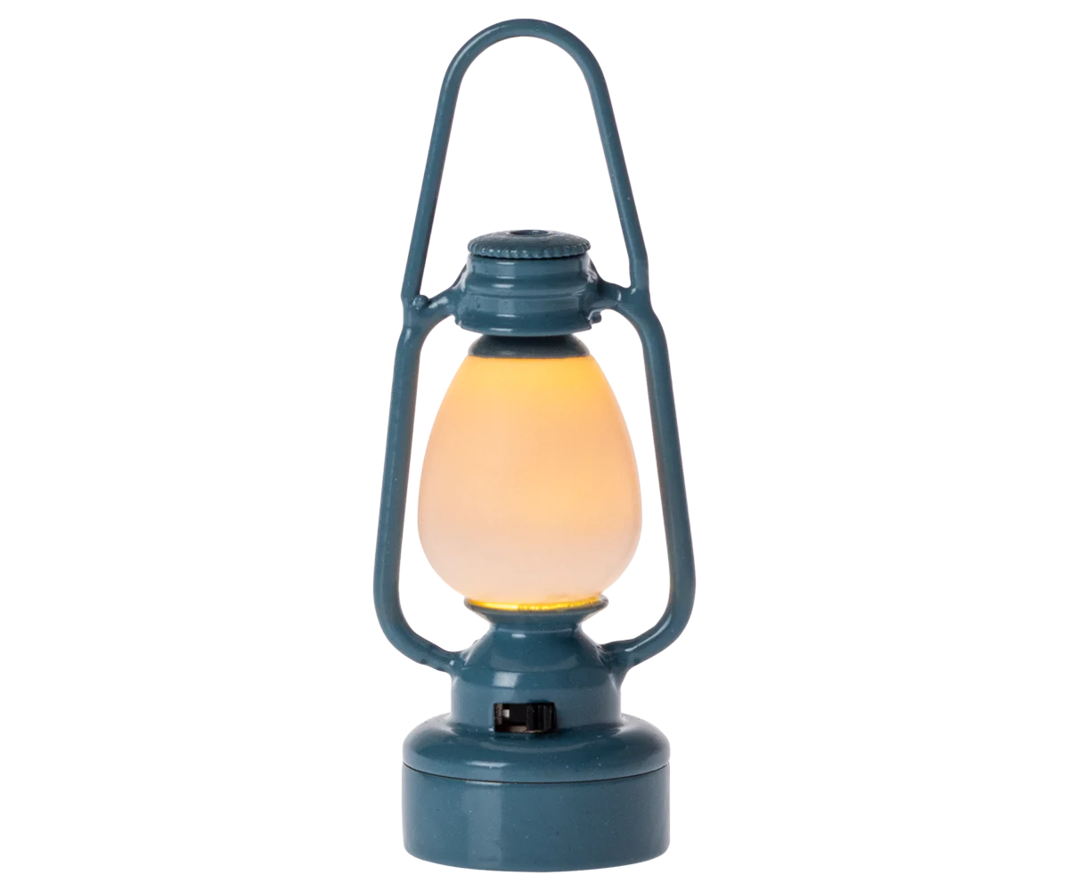 Vintage lantern, Mouse - Blue