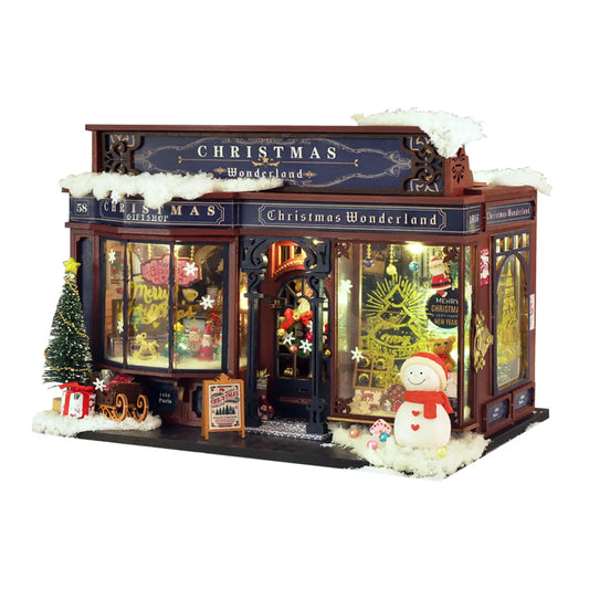 Diy Miniature House Kit: Christmas Wonderland