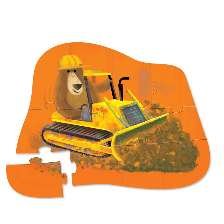 12-Piece Shaped Box Puzzle - Go Mister Bear Crocodile Creek Lil Tulips