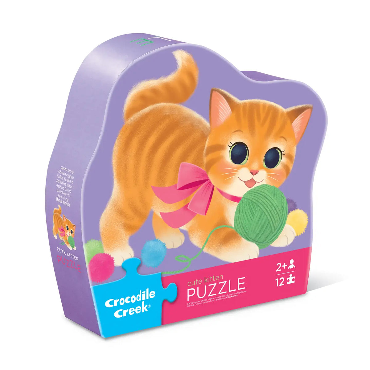 12-Piece Shaped Box Puzzle - Kitten Crocodile Creek Lil Tulips