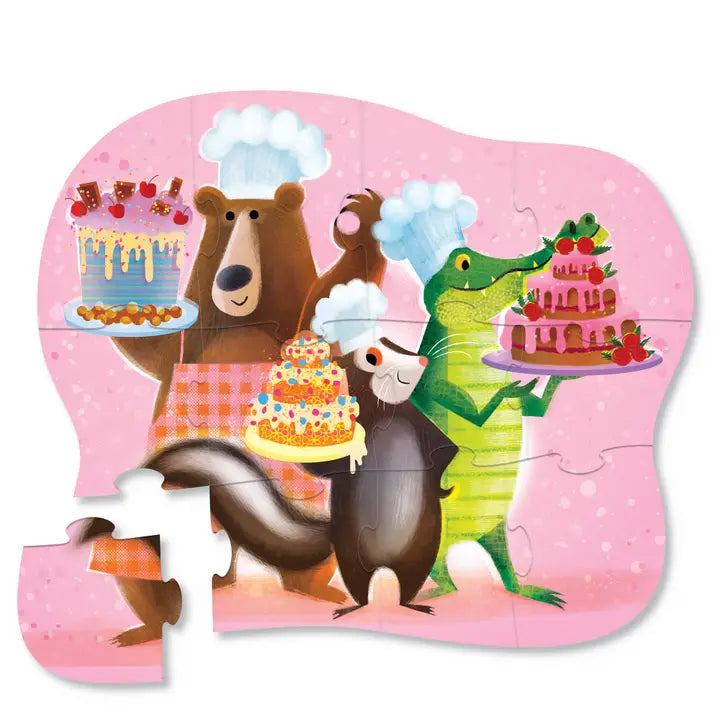 12-Piece Shaped Box Puzzle - Sweet Treats Crocodile Creek Lil Tulips