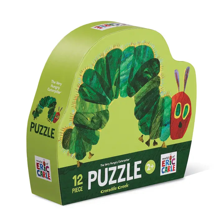 12-Piece Shaped Box Puzzle - Very Hungry Caterpillar Crocodile Creek Lil Tulips