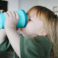 12oz Oh! Cup Sky Blue | Teal Silikids Lil Tulips