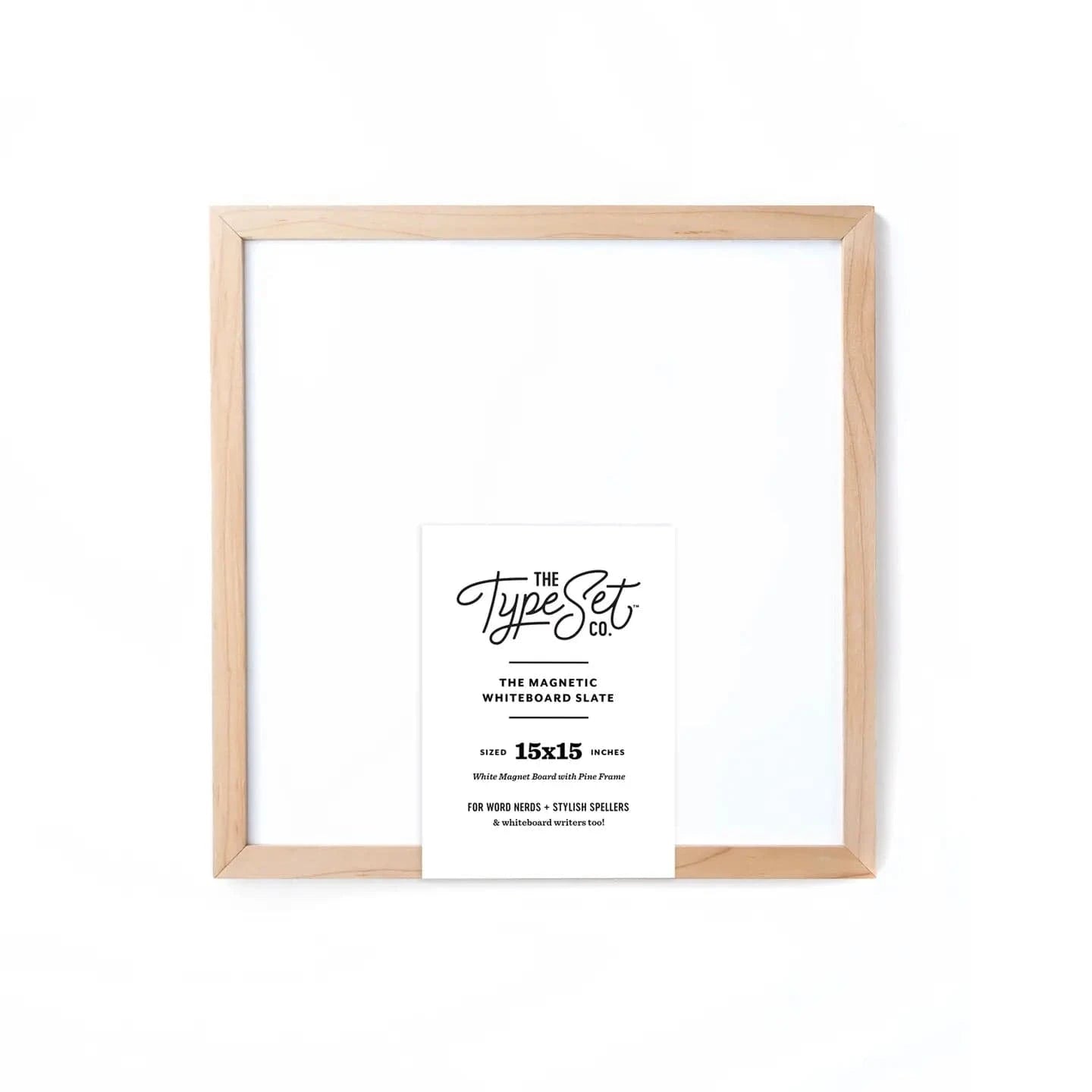 15x15 White Magnetic Whiteboard The Type Set Co. Lil Tulips