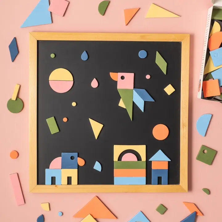 198pc Magnetic Shapes in Rainbow Mod The Type Set Co. Lil Tulips