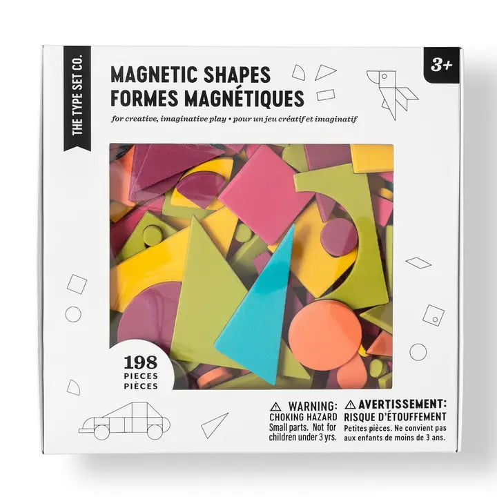 198pc Magnetic Shapes in Rainbow Pop The Type Set Co. Lil Tulips