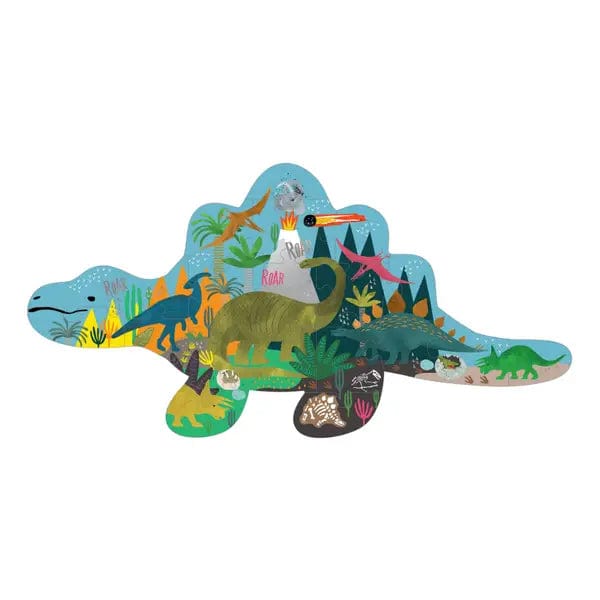 20 Piece Dinosaur Shaped Jigsaw Puzzle Floss and Rock Lil Tulips
