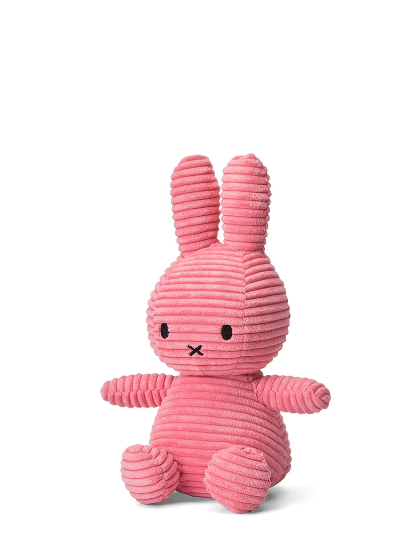 Plush Corduroy Miffy Sitting - Bubblegum Pink - 9"