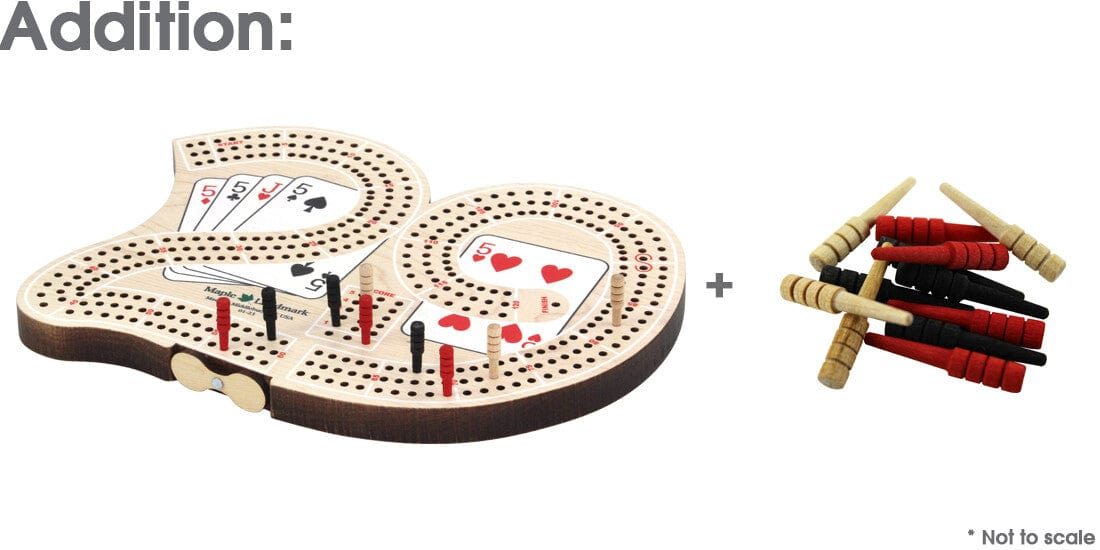 29-Shaped Cribbage Default Maple Landmark Lil Tulips