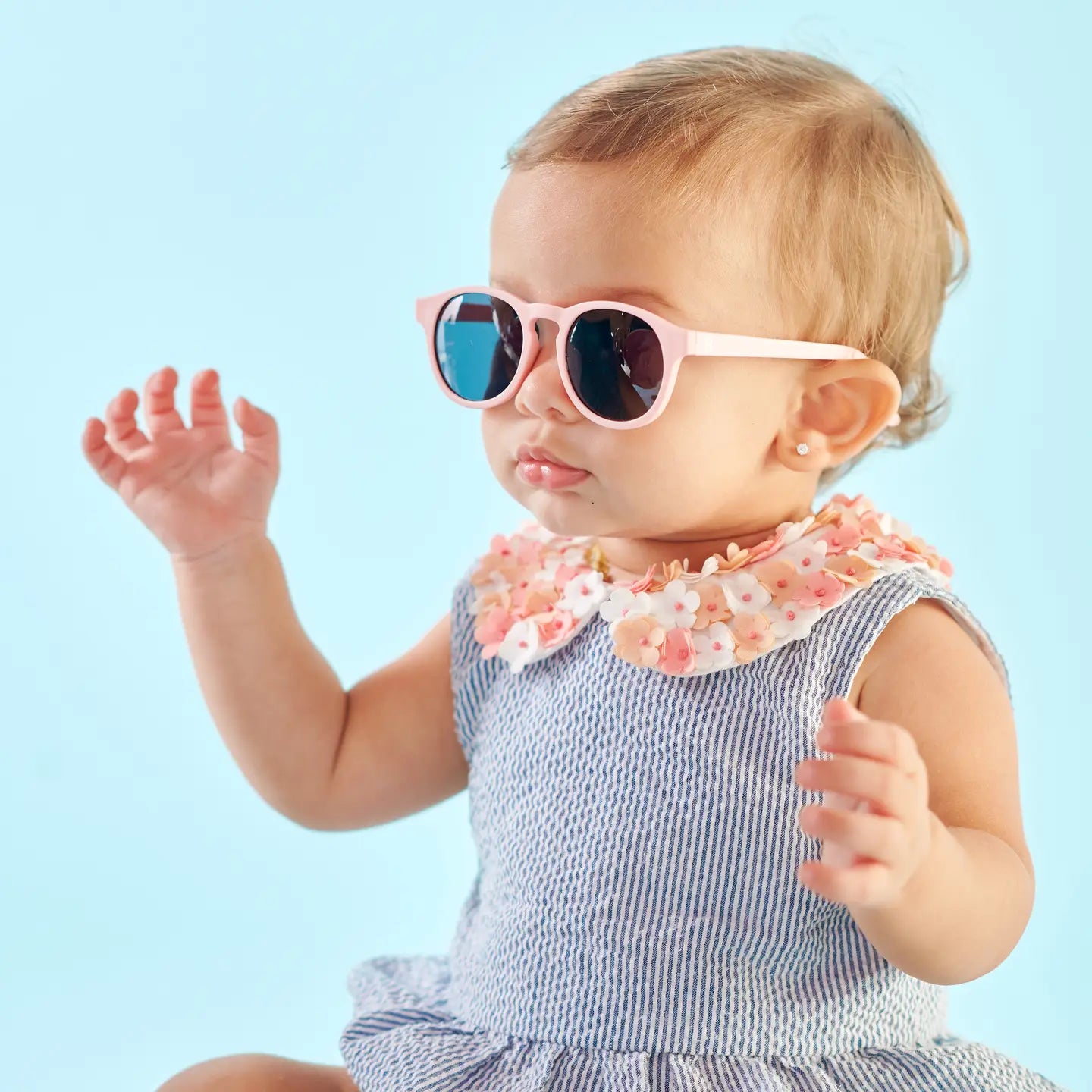Ballerina Pink Keyhole Sunglasses