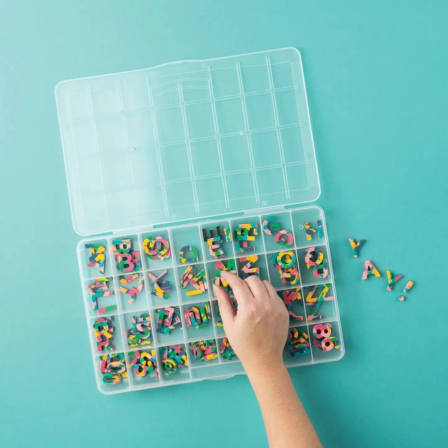 32-Compartment Magnetic Letter Organizer The Type Set Co. Lil Tulips