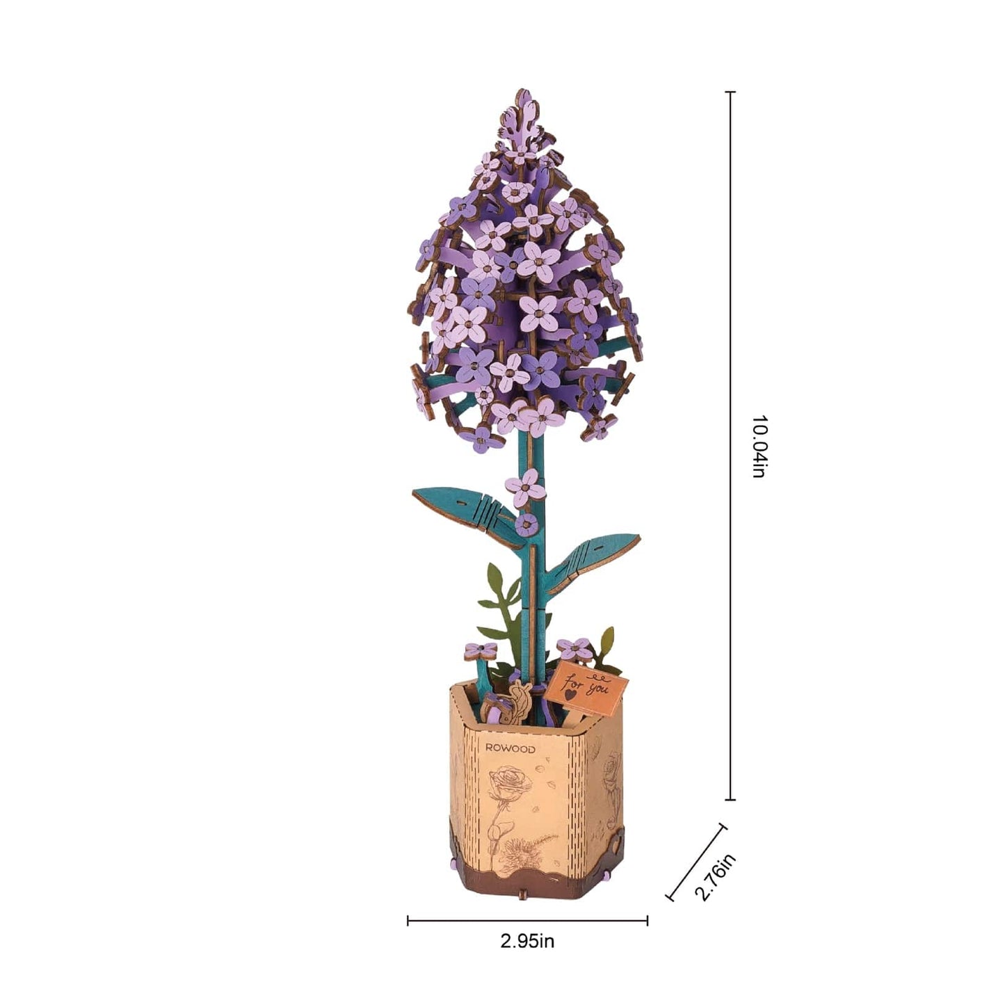 3D Wooden Flower Puzzle: Lilac Rolife Lil Tulips