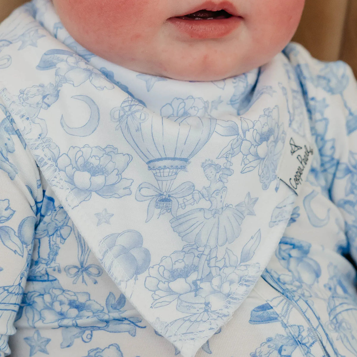 4 Pack Baby Bandana Bibs - Vintage Carnival Copper Pearl Lil Tulips