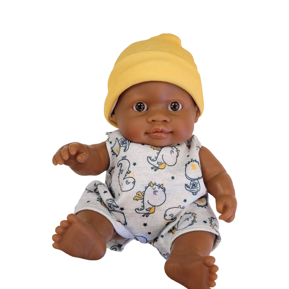 Olmo with Yellow Boonet and Pyjamas - Peques Doll