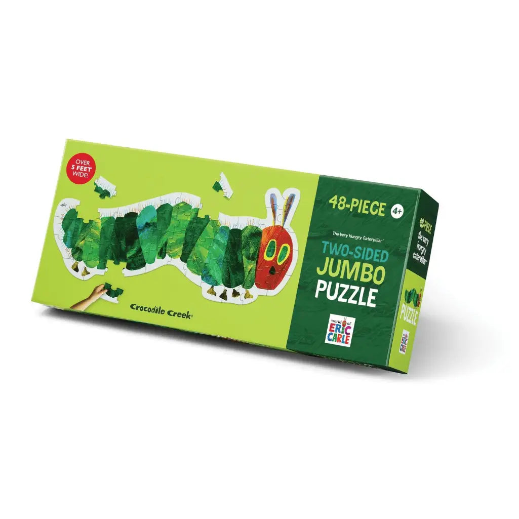 48-Piece Two Sided Jumbo Puzzle - the Very Hungry Caterpillar Crocodile Creek Lil Tulips