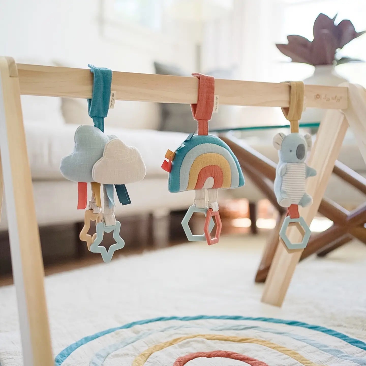 Bitzy Bespoke Ritzy Jingle Attachable Travel Toy - Cloud