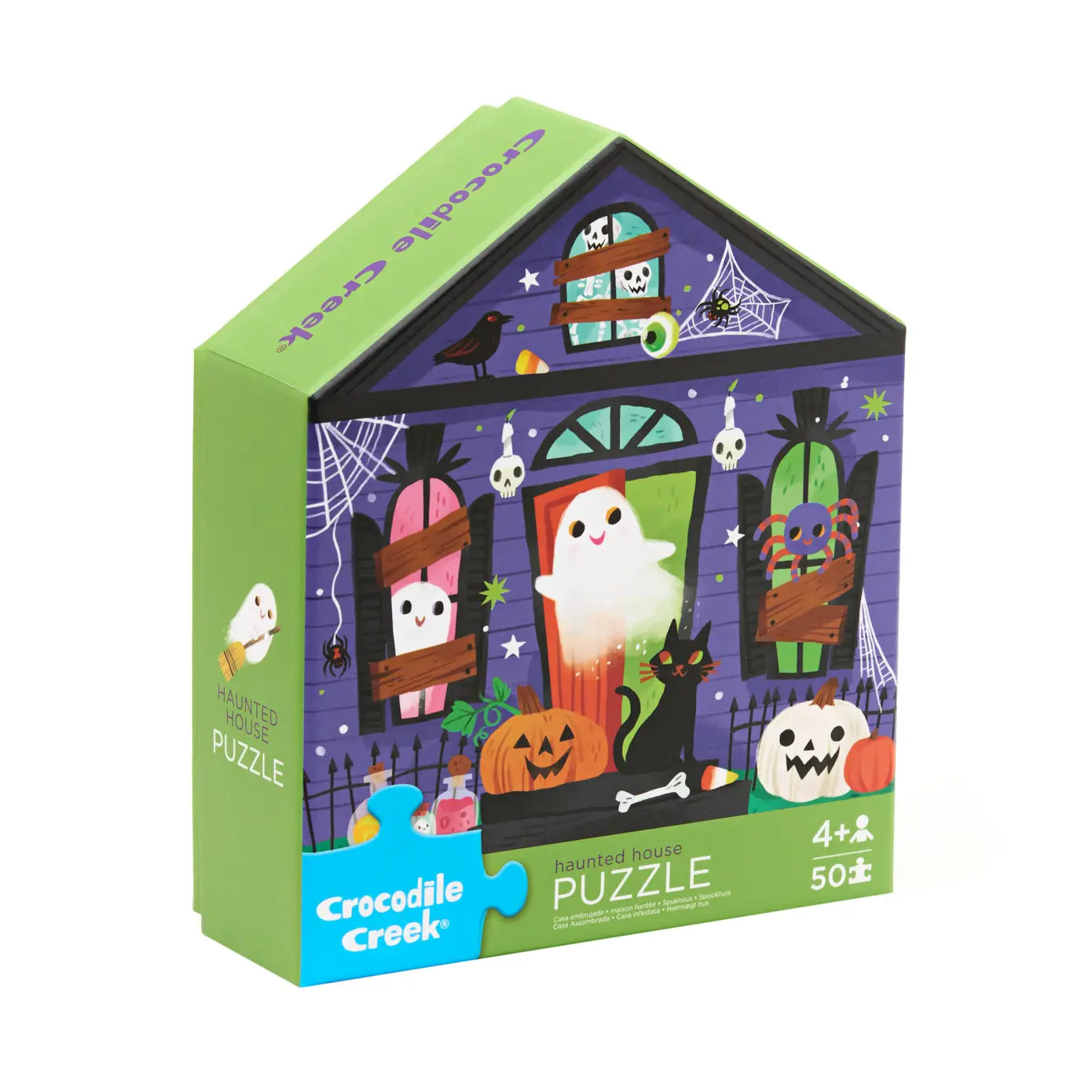 50-Piece Flat House Puzzle - Haunted House Crocodile Creek Lil Tulips