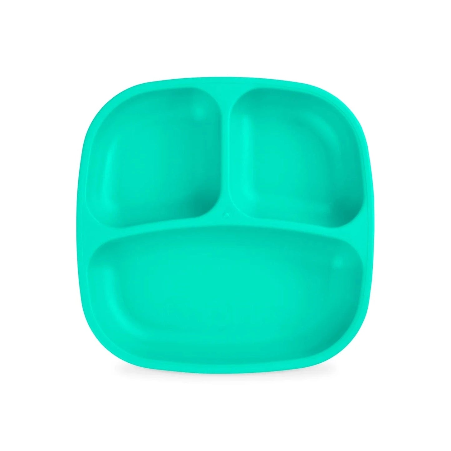 7" Divided Plate Aqua RePlay Lil Tulips