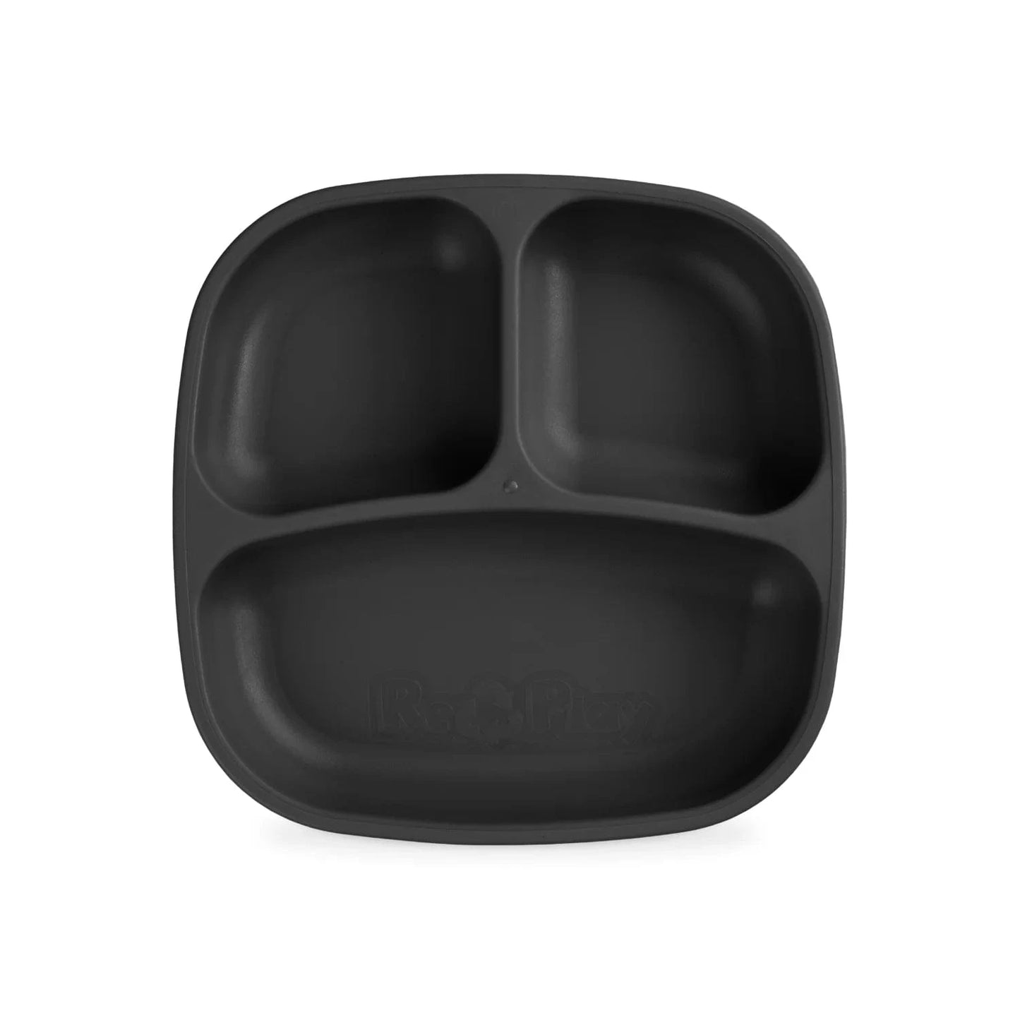 7" Divided Plate Black RePlay Lil Tulips