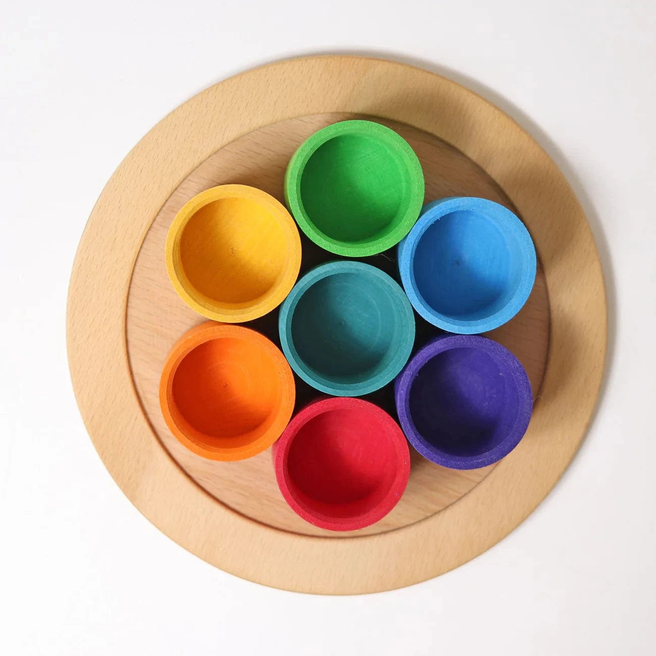 7 Rainbow Friends in Bowls Grimm's Lil Tulips