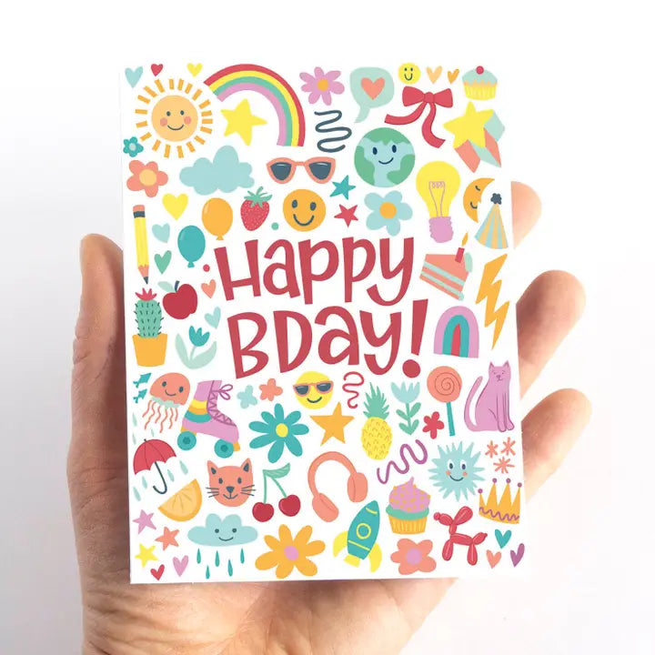 Eye Spy Birthday Card - Pink