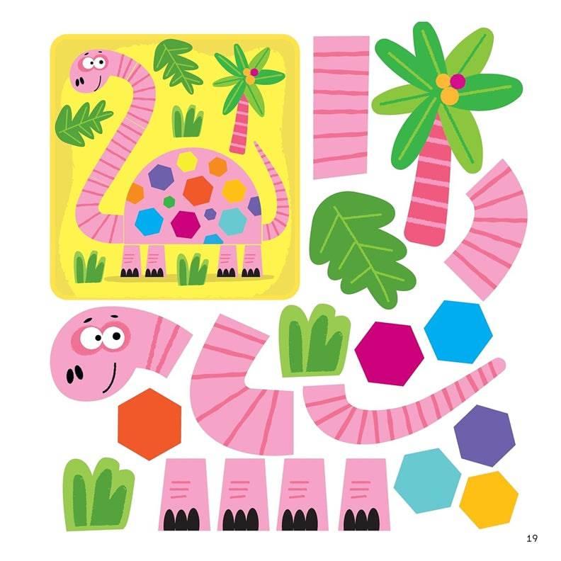 First Fun Sticker Painting: Dinosaurs inside pages - Fox Chapel Publishing