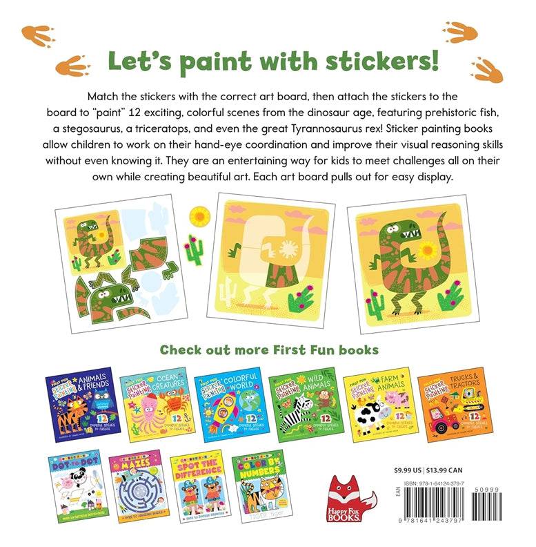 First Fun Sticker Painting: Dinosaurs inside pages - Fox Chapel Publishing