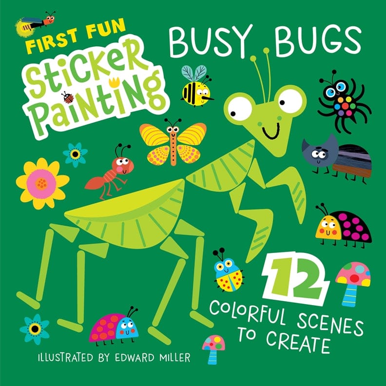 First Fun Sticker Painting: Busy Bugs cover - Fox Chapel Publishing