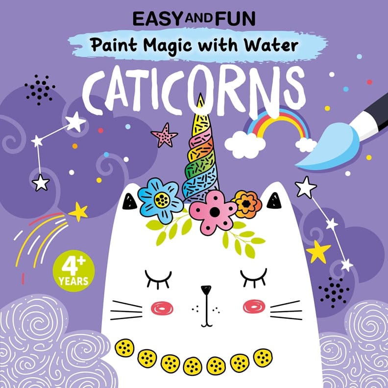 Easy and Fun Paint Magic with Water: Caticorns cover - Fox Chapel Publishing