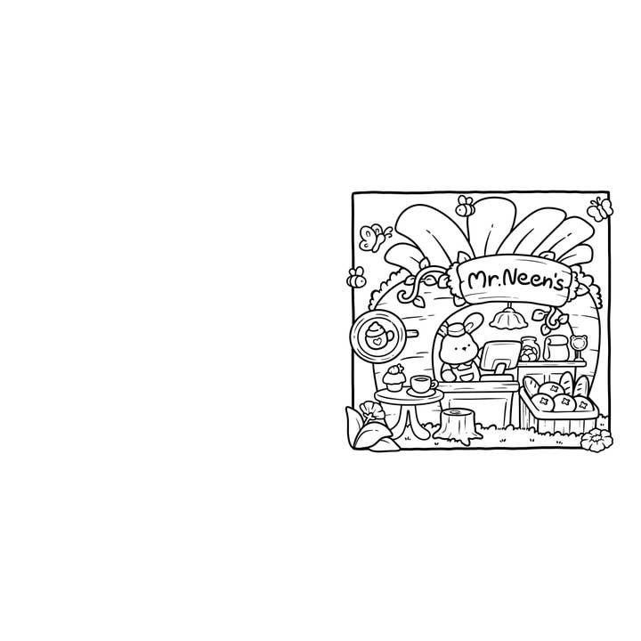Interior preview of Cozy Café coloring book