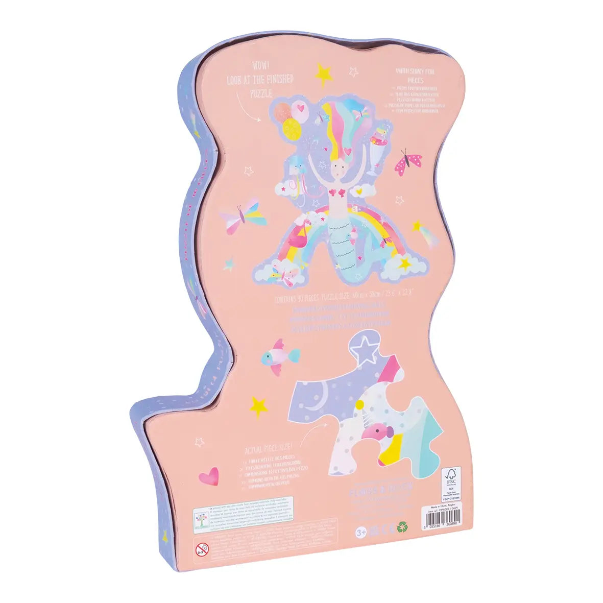 40pc Mermaid Shaped Jigsaw with Shaped Box