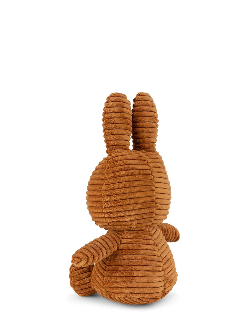 Plush Corduroy Miffy Sitting - Cinnamon - 9"