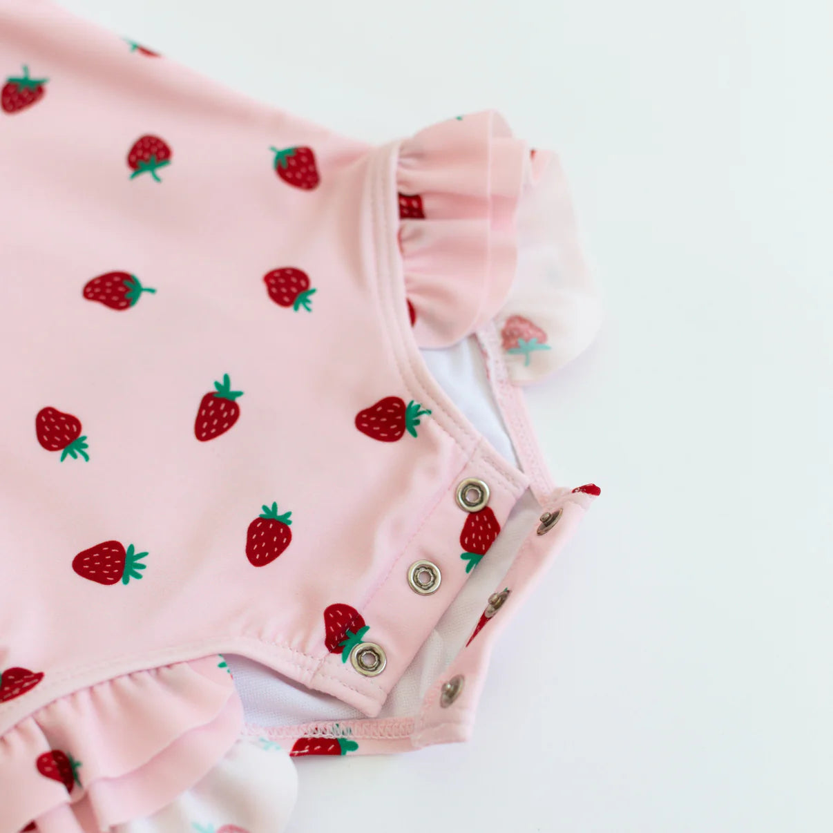 Strawberries Long Sleeve One-Piece Rash Guard Bathing Suit