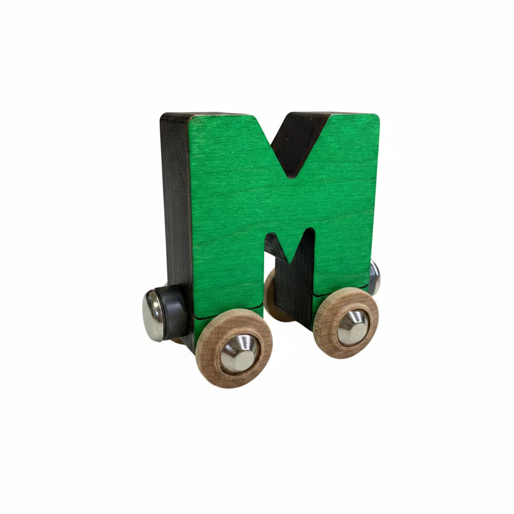 Name Train Letter M - Green