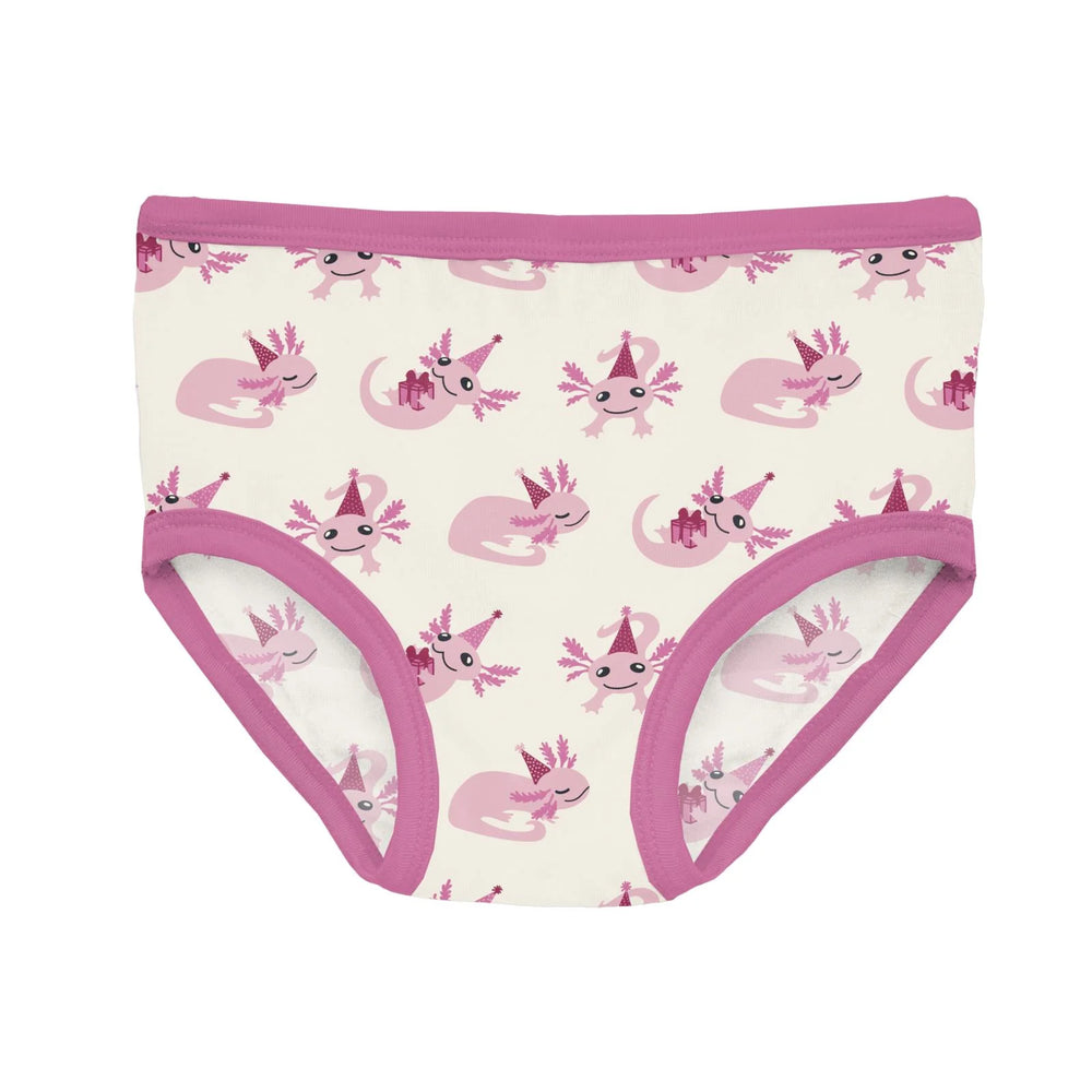 Natural Axolotl Party Girl's Underwear