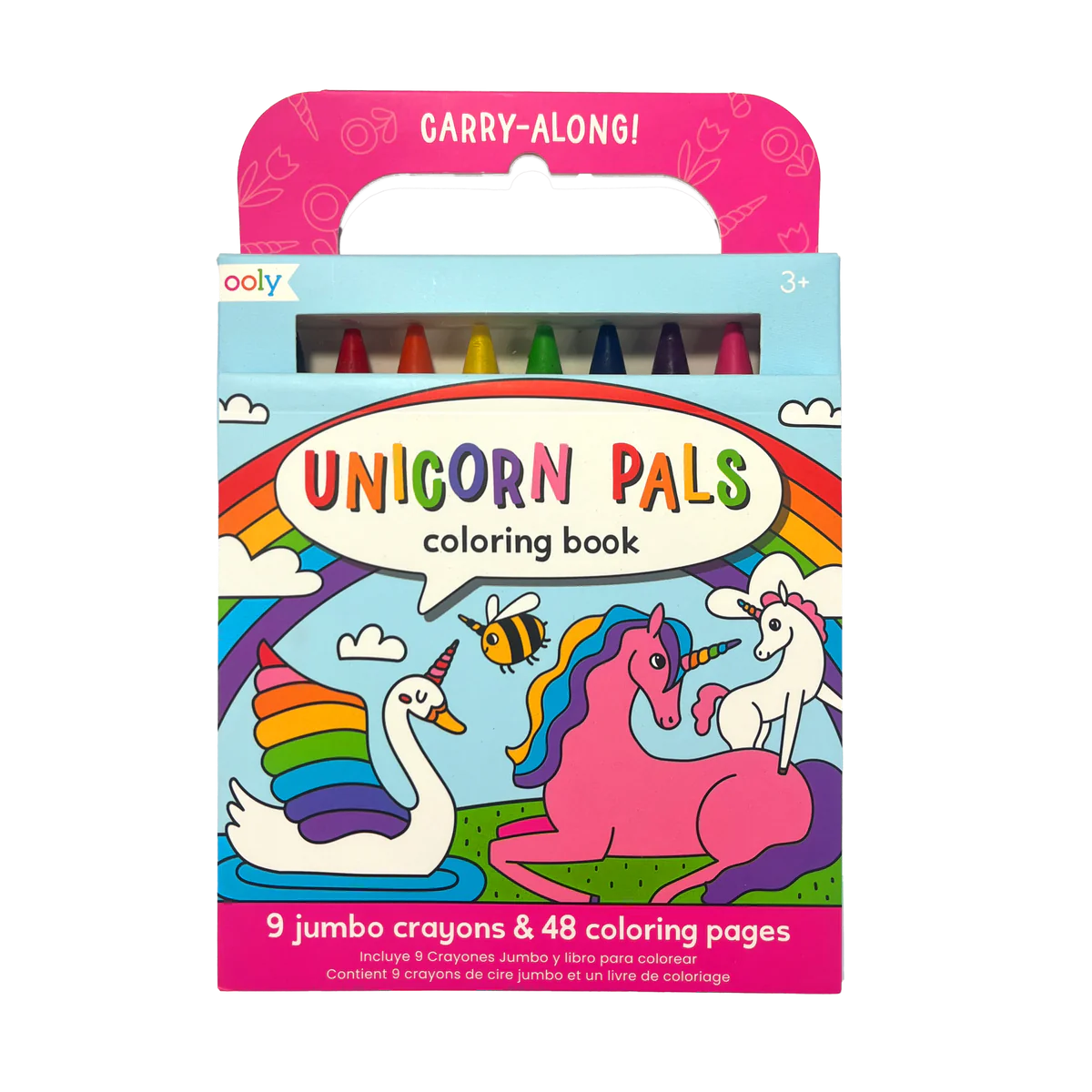 Carry Along Coloring Book Set - Unicorn Pals