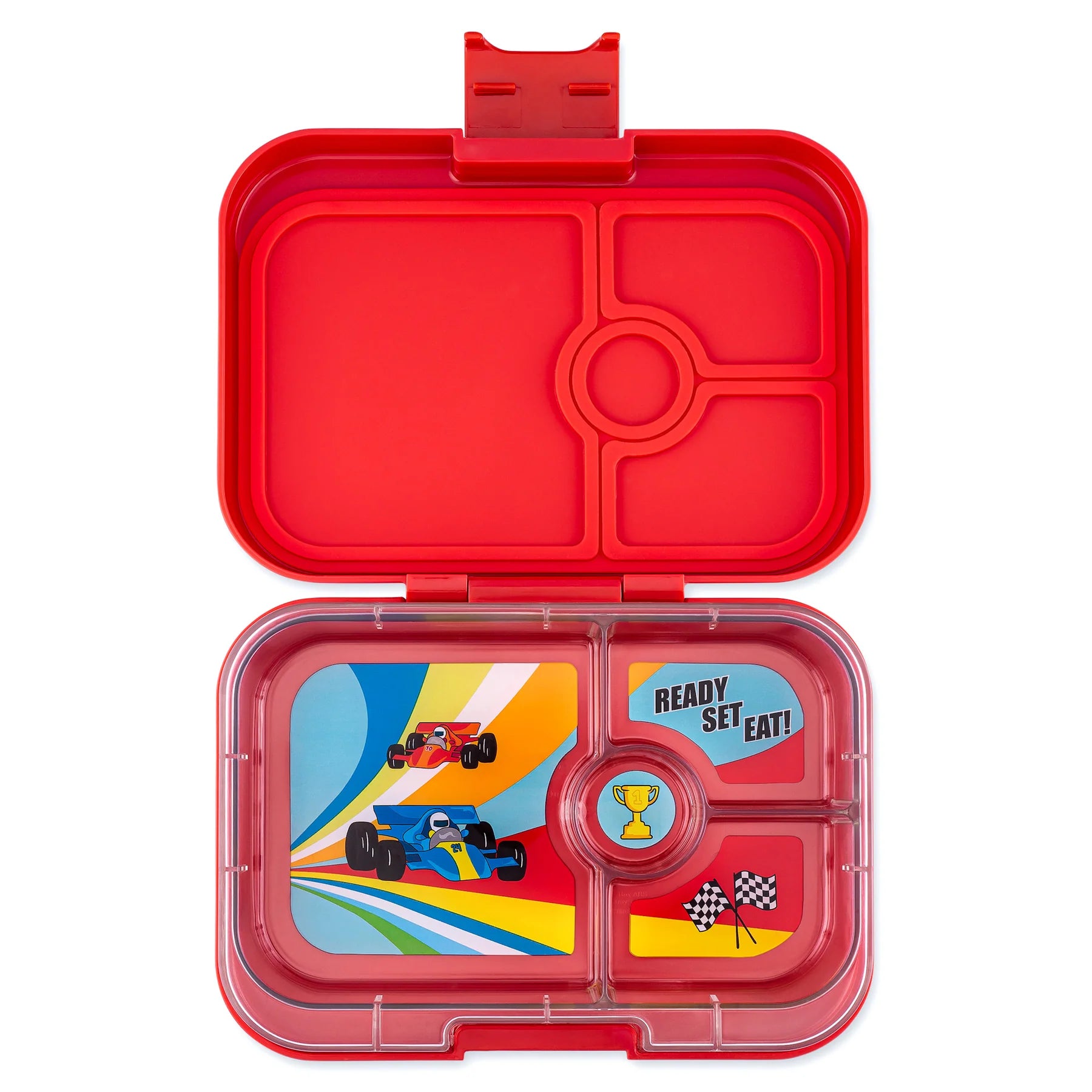 Yumbox Snack Box; 3-Compartment, Leakproof Design; Ideal for Kids Snacks  and Sides; Easy-Open Latch; BPA-Free; Compact & Lightweight; Tropical Aqua