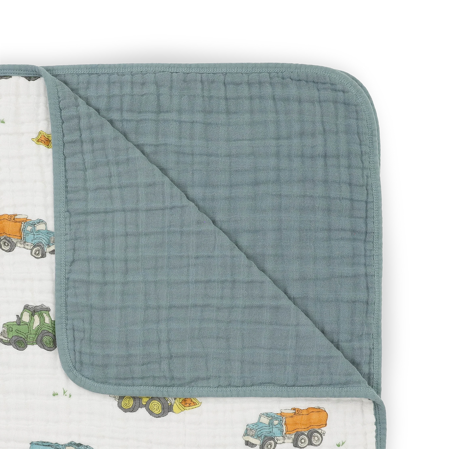 Original Cotton Muslin Quilt - Work Trucks