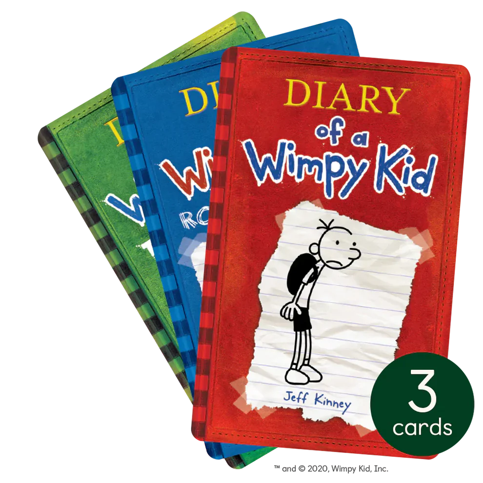 The Wimpy Kid Collection - 3 Audiobook Cards