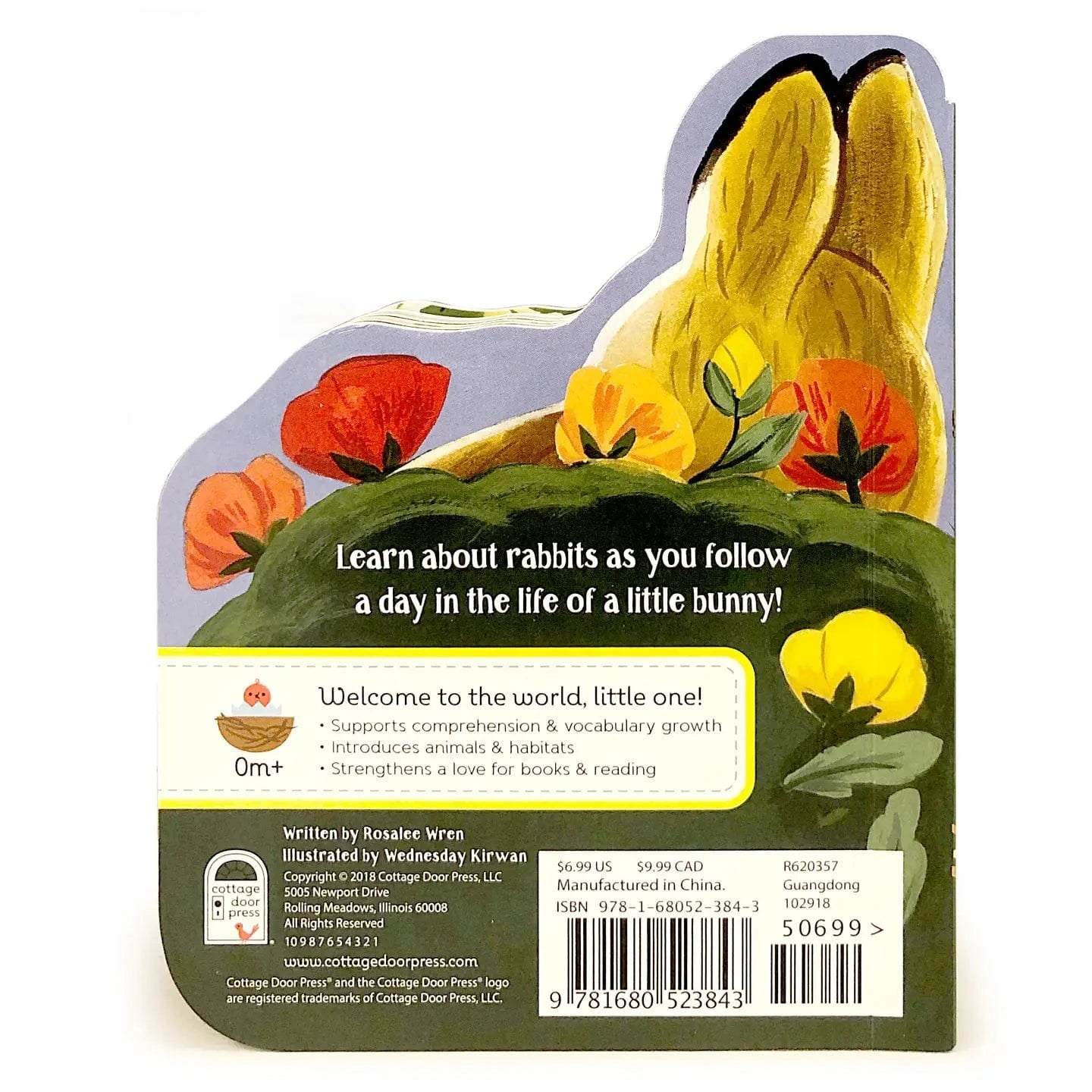 A Little Bunny Shaped Board Book Cottage Door Press Books Lil Tulips