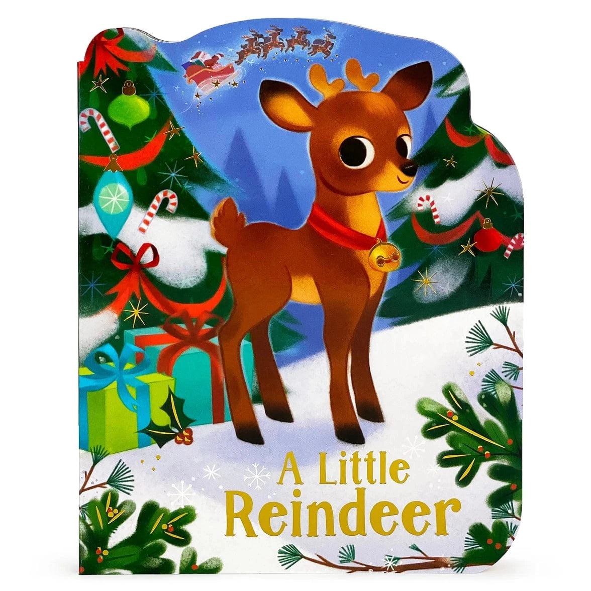 A Little Reindeer Shaped Christmas Board Book Cottage Door Press Lil Tulips