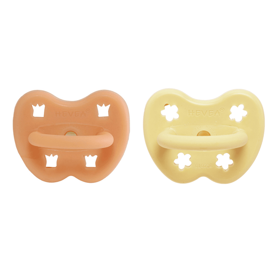 Aarhus Orthodontic Pacifier 2 Pack (3-36 Months) Hevea Lil Tulips