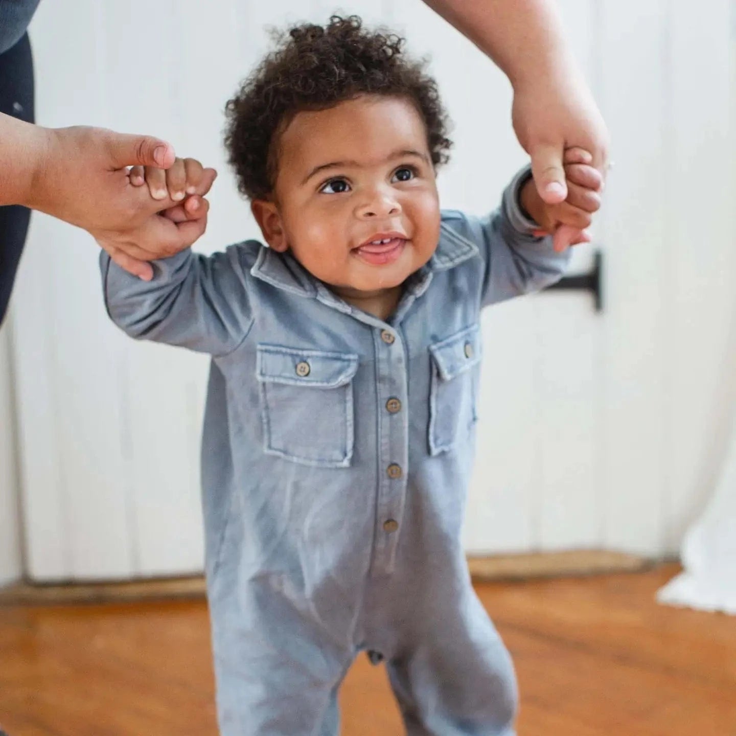 Acid Wash Infant Jumpsuit Burt's Bees Baby Lil Tulips