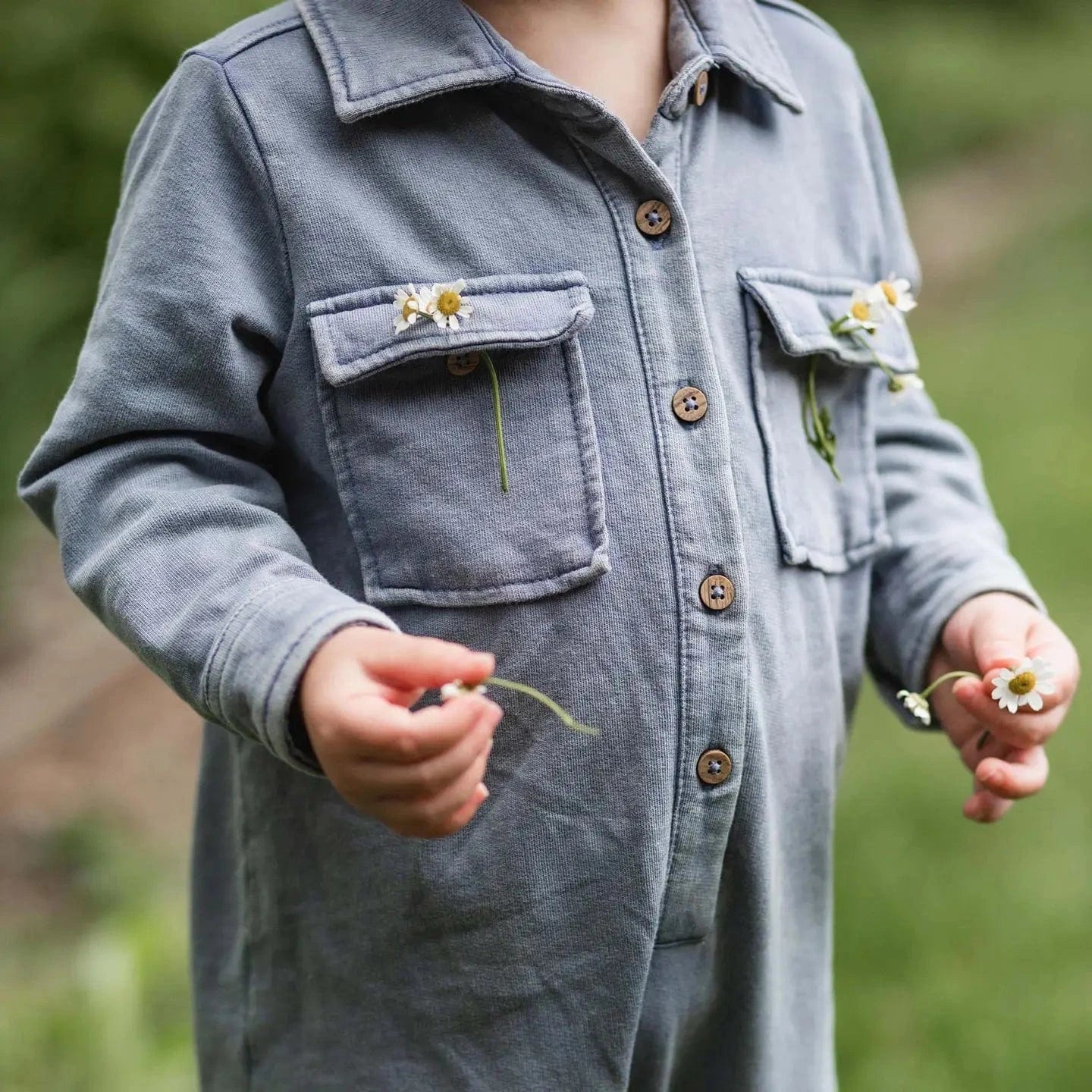 Acid Wash Infant Jumpsuit Burt's Bees Baby Lil Tulips