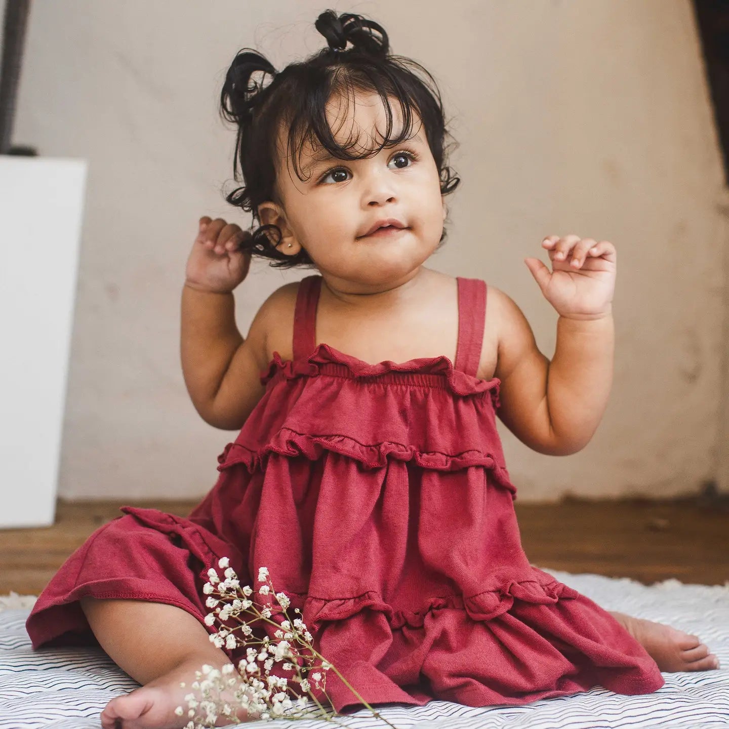 Acid Wash Organic Cotton Dress Burt's Bees Baby Lil Tulips