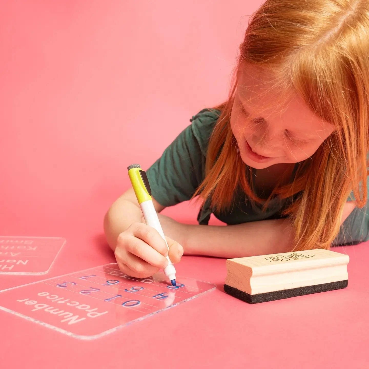 Acrylic Dry-Erase Numbers Tracing Practice Board The Type Set Co. Lil Tulips