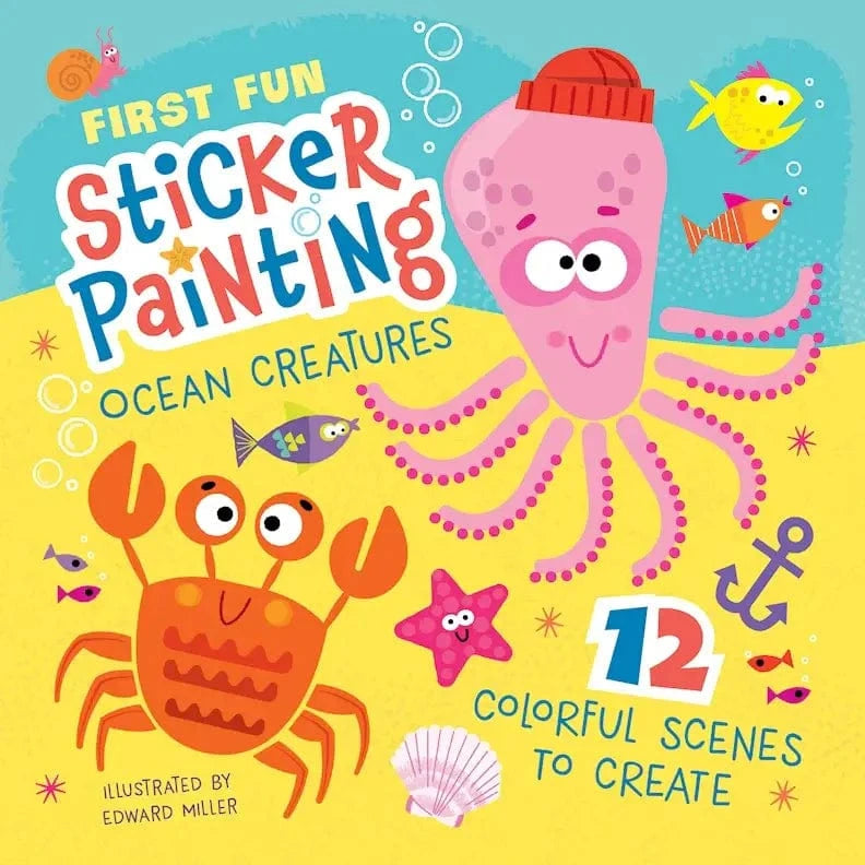 Activity Book - First Fun Sticker Painting: Ocean Creatures Wellspring Lil Tulips